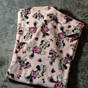 Minnie‎ Mouse Soft Fleece Pajama Pants Womans 3X Pink Cartoon Wide Leg